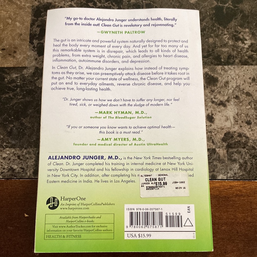 Book - “Clean Gut” - Picture 2 of 2